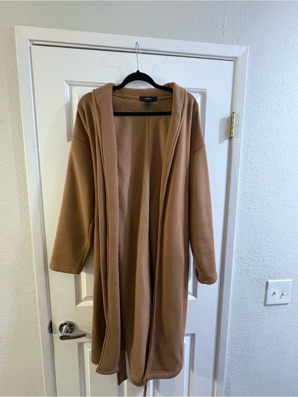Forever 21 Camel Tie-Belt Trench Coat - Picture 2 of 3
